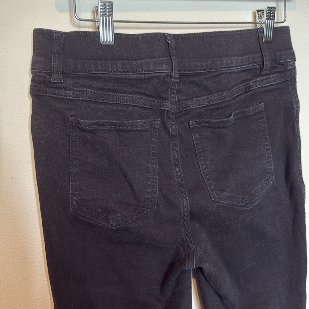 SPANX Black Pull On Skinny Jeans Womens Medium Ankle Length Slimming - Picture 6 of 7